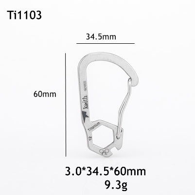 Pure Titanium Outdoor Carabiner: Your Ultimate Adventure Companion